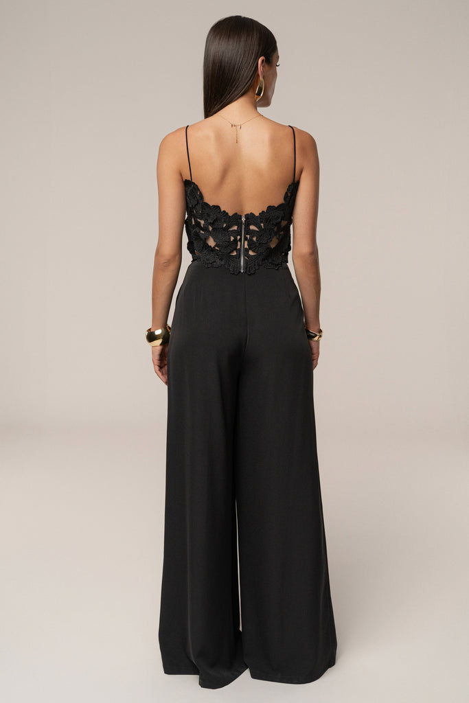 Black Summer Ease Wide Leg Pants
